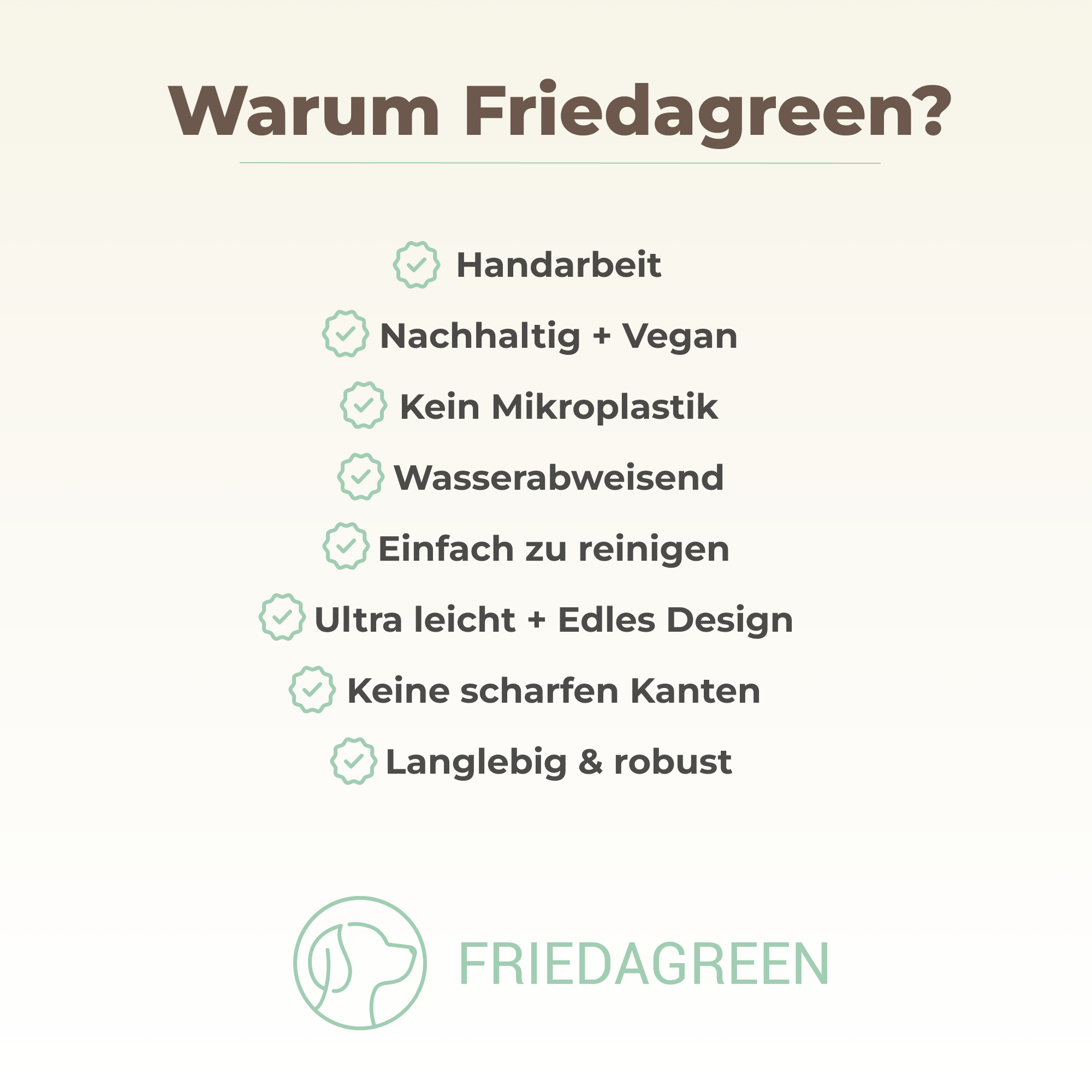 FriedaGreen Classic Halsband – Elegant, Fellschonend & Ultraleicht
