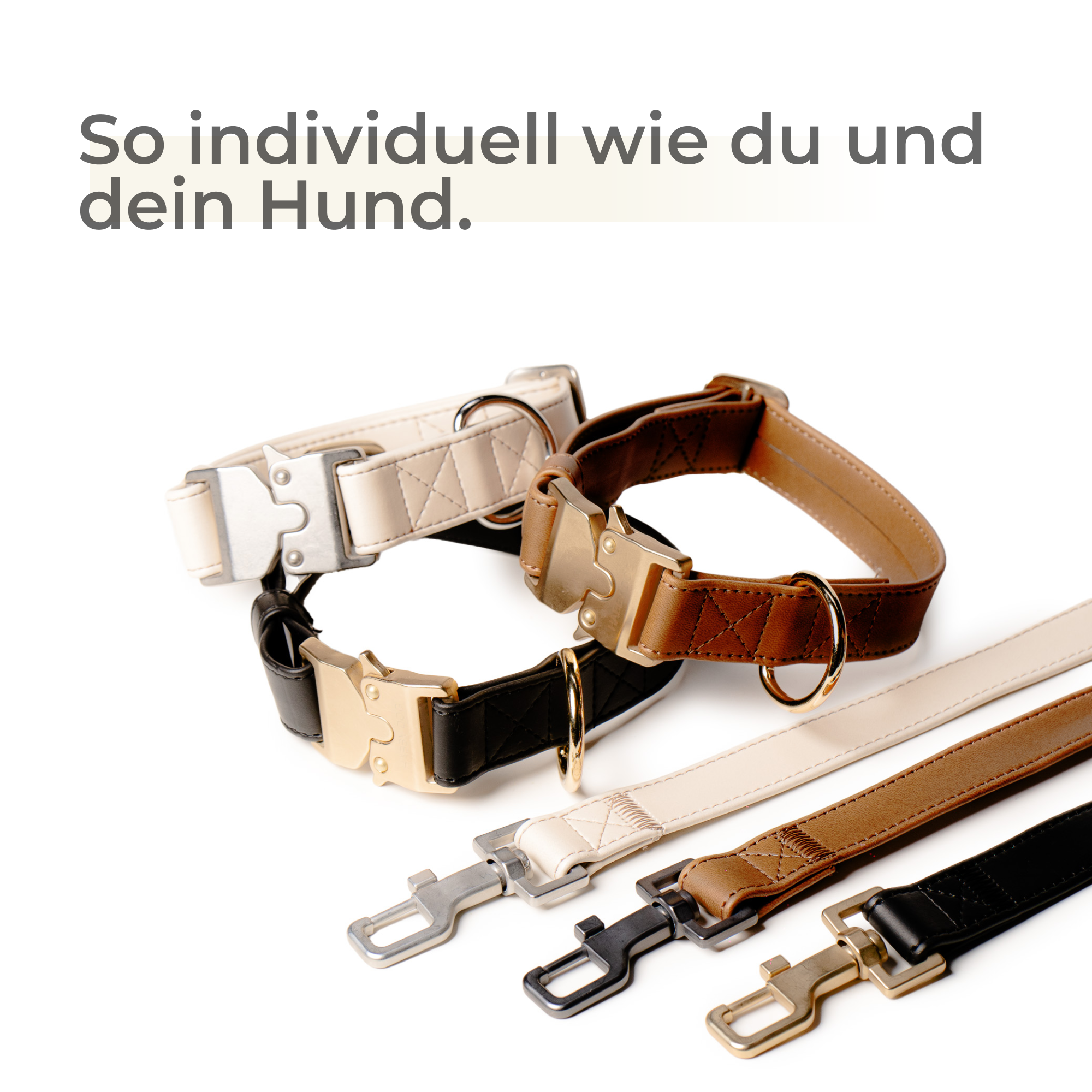 Veganes Leder Halsband Schnellverschluß