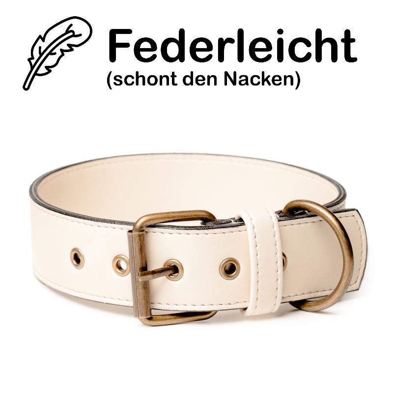 B-Variante Veganes Leder Halsband Classic - verschiedene Farben