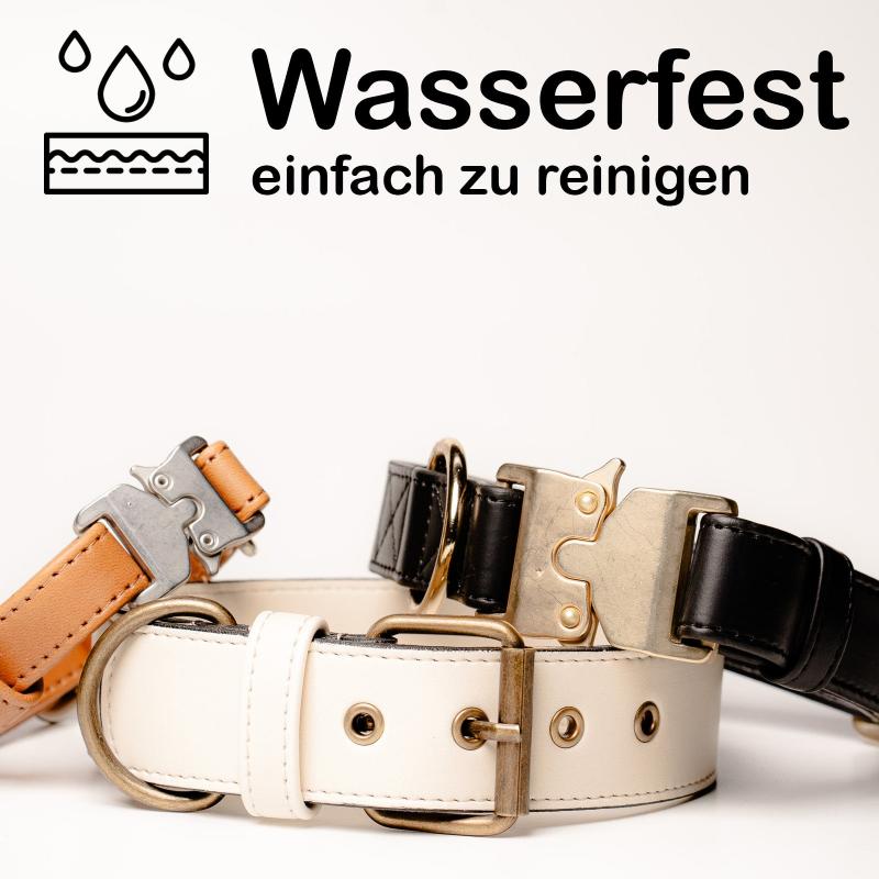 B-Variante Veganes Leder Halsband Classic - verschiedene Farben